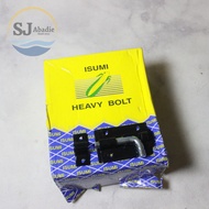 (12 PC) ISUMI Round Latch Double Thick Plate Black 2 3 4 5 6 8 10 12 14 Inch | SJ ABADIE |