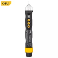DELI DL8011 Voltage Tester Test Pen 12/48-1000V AC CAT III Three Color LED Professional Hand Tools M