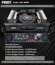 Power Fest BM 30000 Bm30000 Original Amplifier FEST BM-30000 Class H