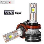 TXVSO8 1คู่ Led อัตโนมัติไฟหน้าหลอดไฟ140W 4300K 6000K H4 H7 Led Canbus 30000LM H8 H11 9005 HB3 9006