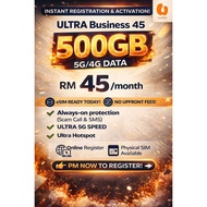 U Mobile UTRA B Postpaid RM45/month | eSIM / SIM Card | Unlimited 5G + Hotspot