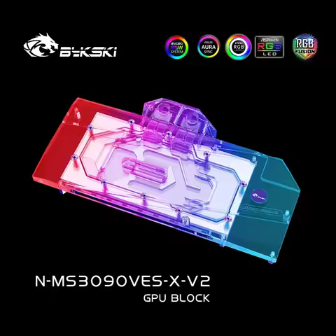 Bykski Water Block for MSI RTX 3080 3090 VENTUS 3X OC GPU Video Card /Full Cover PC Cooling Copper R