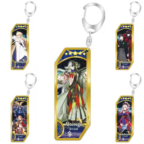 Game anime Fate/Grand Order -First Order- Acrylic keychain as a gift for friends, a desktop decorati