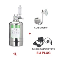 1L/2L Stainless Steel Carbon Dioxide Reactor Fish Tank Aquarium DIY CO2 Cylinder Generator System Ki