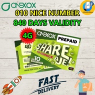 ONEXOX PREPAID 36monthly 333Min Call Keep 0108/0115885/ nice number✔️840 days validity gps simcard💯s