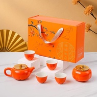 MEYOE CHINESE TEAPOT SET 6CUP CUP SET CHINESE TEA TRAVEL SET TEAPOT TEA CUP SET
