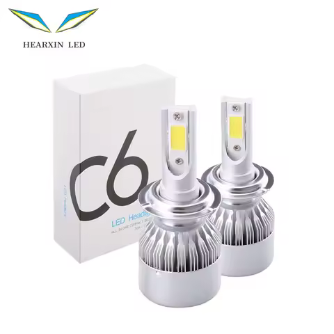 2x H7 LED H11 H4 Hi/Lo H1 H3 H8 HB1 HB3 HB4 HB5 HIR2 H13 H27 9005 9006 Car Headlight Bulbs 3000K 600