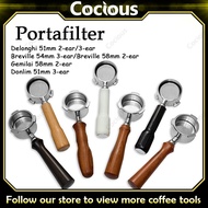 304 Stainless Steel 51/54/58mm Bottomless Portafilter 2/3 Ear For Delonghi/Breville/Gemilai/Donlim C