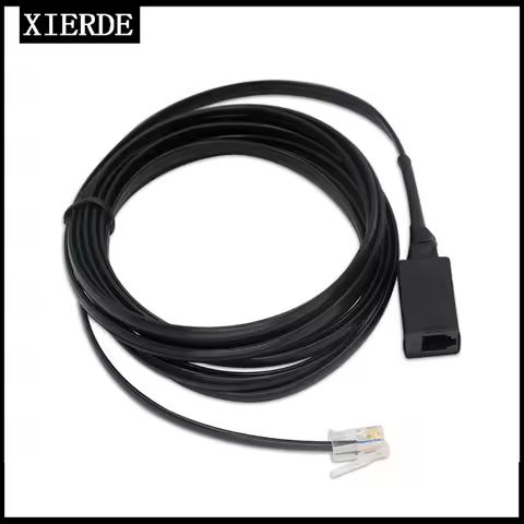 XIERDE 6-Pin Removable Separation Hand Microphone Extension Cord for Yaesu Radio FT6000R 300DR FT890