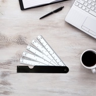 Wellb Lightweight Scale Ruler Plotting Scale Fan Shape Architects Scale Ruler 19cm
