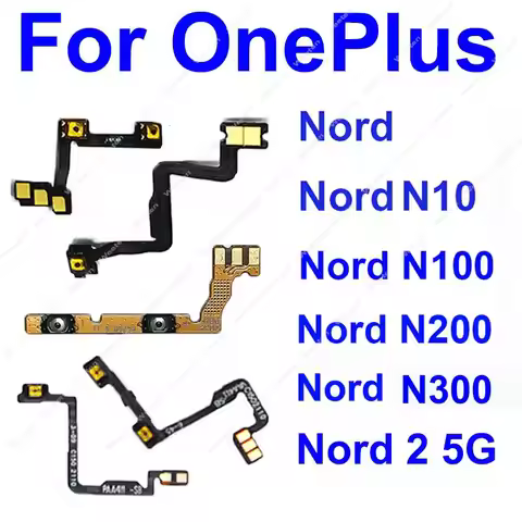For OnePlus 1+ Nord N10 N100 N200 Nord N300 Nord 2 5G On Off Power Volume Keys Switch Side Button Fl