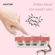 GAOXI75BK 4-button Shaft Tester, Finger Button Stress Relief Keyboard Fidget Toys, Funny Diy Keycaps