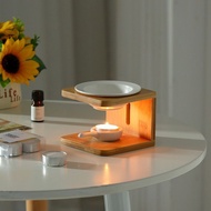 AT-🛫Bureau Candle Fragrance Lamp Bamboo Incense Burner Ceramic Essential Oil Lamp Household Essential Oil Machine Bedroo