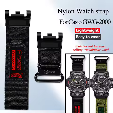 GWG2000 Nylon WatchBand For G-SHOCK Casio Second Generation Big Mud King GWG-2000 GWG-2040 series Me