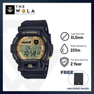 (2 Years Warranty) Casio G-Shock GD-350GB-1 Men Digital Watch Black Resin Strap