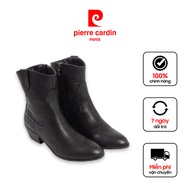 Cloudy women's boots, PU leather, side buckle, height 5cm, high collar 21cm Pierre Cardin - PCWWSF 1