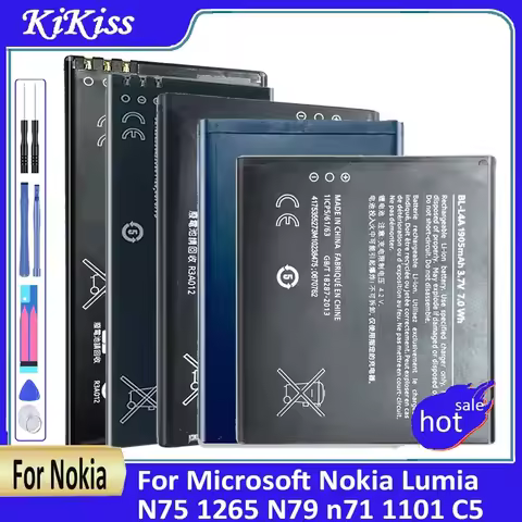 BL 4B/4C/4D/5B/5C/5CA/5CT/L4A BLC-2 BV 5J/5XW/T3G/T4B/T4D/T5A/T5C/T5E Battery For Microsoft Nokia Lu