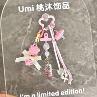 5DY4 Ready Stock Cute Cartoon Kitty Multicolor Keychain Pendant Bow Pearl Accessories Bag Key Decora