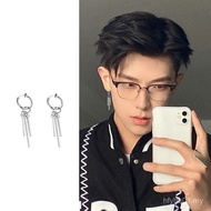 Non-pierced Ear Clip Male High-end Feeling Cool Handsome Cold Earrings Boys Niche Design Feeling ins