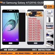 5.5 Inches LCD Super OLED Display For Samsung Galaxy A7 2016 SM-A710F A710M LCD Touch Screen Digitiz