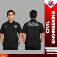 KEMEJA CIVIL ENGINEERING COMPUTER EMBROIDERY WORKSHIRT