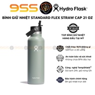 Hydro Flask 21 OZ Standard Flex Straw Cap Thermos Flask, With Swivel Cap - Genuine Product (Season 2