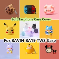 READY STOCK!For BAVIN BA19 TWS Case Creative Cartoons Pikachu for BAVIN BA19 TWS Casing Soft Earphon