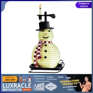 [sgstock] Candle by the Hour 100-Hour Snowman Candle, Eco-friendly Natural Beeswax with Cotton Wick 