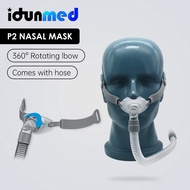 P2 CPAP Gel Nasal Pillow Mask With 3 Cushion For COPD Sleep Apnea Anti Snoring