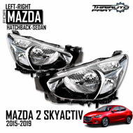 เสื้อไฟหน้า รุ่น มาสด้า 2 MAZDA 2 SKYACTIV ปี 2015 - 2019 ไม่รวมชุดหลอดไฟ ( กดเลือกข้างได้นะคะ )