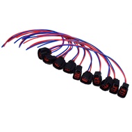 10Pcs EV6 EV14 Fuel Injector Connector Pigtail Wire FOR Dodge LS2 LS3 GM Ford