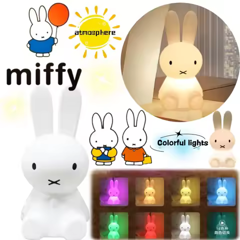 Miffy Creative Atmosphere Lamp Cartoon High-Appearance Fantasy Remote-Control Eye-Protection Colorfu