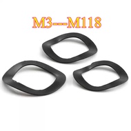 65MN Manganese Steel Wave Washer, Spring Elastic Bearing Wave Washer, Wave Wave Washer, Black Wave W