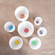 Tonal White Yoga Meditation Crystal Bowl Pure Body Cleansing Music Bowl Crystal Meditation Sound Bow