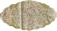 Vivienne WKC0510L2/GN Table Runner, 8.7 x 16.9 inches (22 x 43 cm), Green