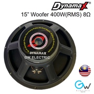 [1 Unit] DYNAMAX 15" Woofer 400W 8 ohm METAL - SRAZDX-GD38M