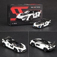 Mcdy New 1:64 McLaren Senna Gtr Alloy Sports Car Model 765lt Black Knight Collectible Preorder Dieca