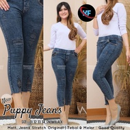 ARO - KHAYSA SNOW PANTS 7/9 JEANS RIPPED LEGGING FULL RUBBER Seluar Jeans Perempuan