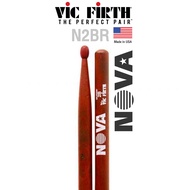 Vic Firth N2BR NOVA 2B Drum Sticks Hickory Wood Head (Drumsticks)
