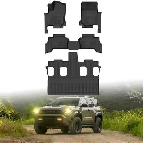 All Weather Car Floor Mats for 2025 2026 4Runner 7 Seats SR5 Limited TPE Rubber Floor Liners AntiSli