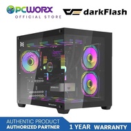 Darkflash C285MP EXQUISITE M-atx PC CASE Black/White | PC Case | CPU Case |PC case gaming