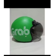 Retro bogo helmet for adults with GRAB GOJEK motif