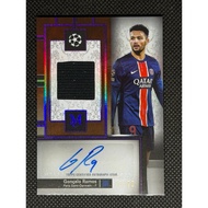 2024-25 Topps Museum Collection UEFA Club Competitions Autograph Relic Card 13/99 - Gonçalo Ramos
