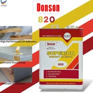 DONSON 820 Formica Glue 3Kg Contact Adhesive Pvc Edging Yellow Glue