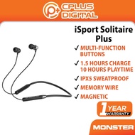 Monster iSport Solitaire Plus Bluetooth Earphone | Sport Neckband 10 Hours Playtime Micophone Headph