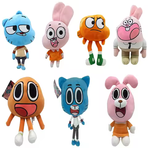 Amazing Worlds of Gumball Plush Toys Darwin Anais Richard Soft Stuffed Dolls Collectible Plushie Cha