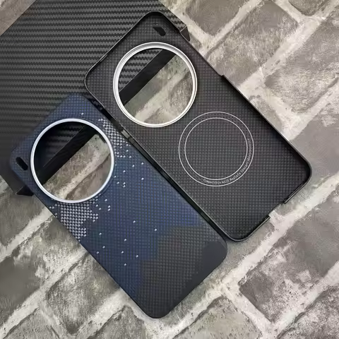 Magnetic 600D Aramid Carbon Fiber Phone Case Cover On For Magsafe VIVO X200 X300 Pro Ultra 5G Global