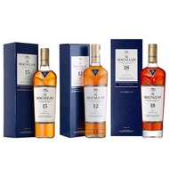 回收麥卡倫12年雙桶藍鑽威士忌 Macallan15年18年藍鑽雙桶 蘇格蘭洋酒