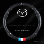 [FREE SHIPPING]Mazda Splicing Steering Wheel Cover Suitable for Mazda 3  Mazda 5  Mazda 6 CX 3 CX 5 CX 8 CX 30 RX7 RX8