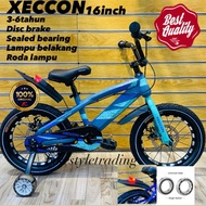 SIAP PASANG XECCON BASIKAL 16inch/Basikal budak 3-6tahun/Children bike/Basikal murah/Kids Bicycle/Ba